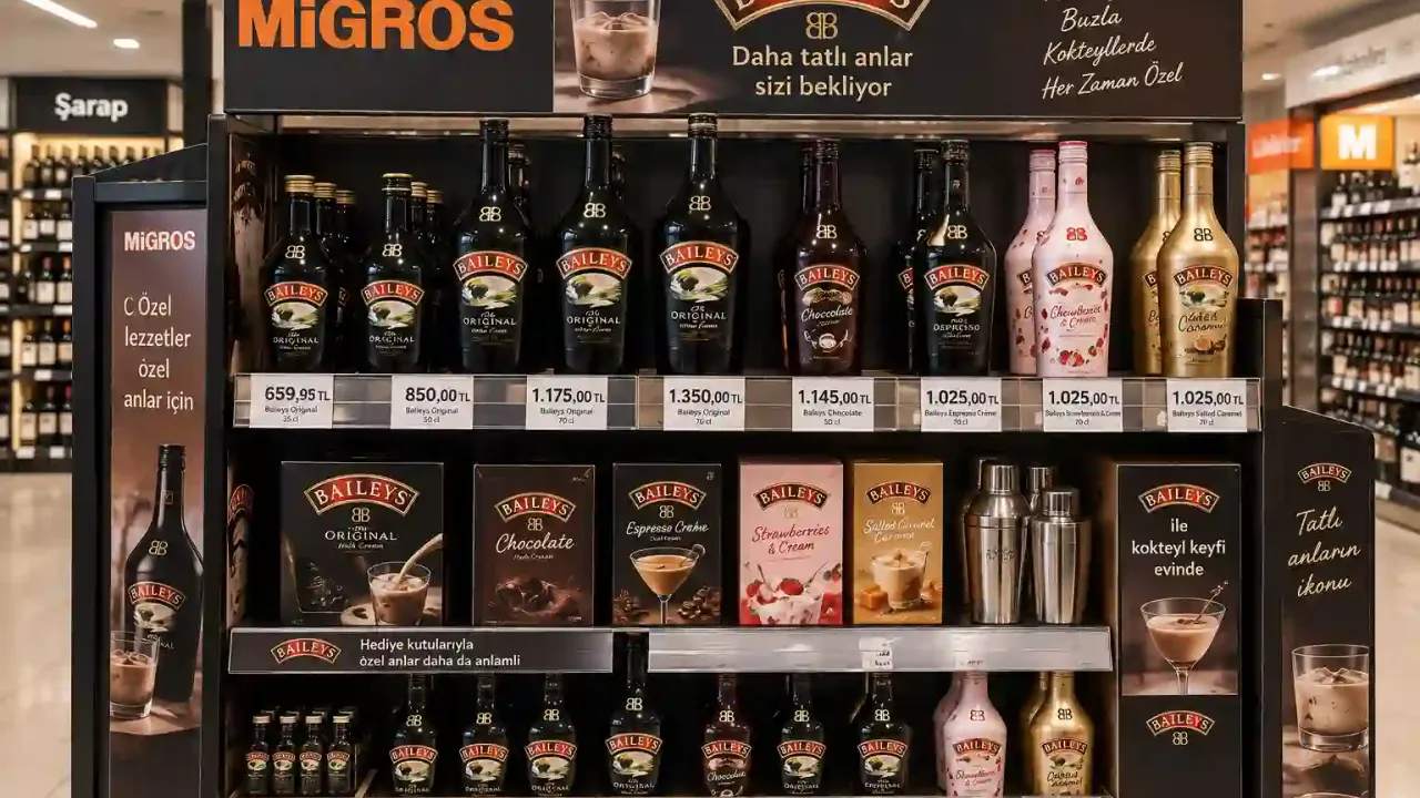 Baileys Fiyatı Yeniden Gündemde: 70’lik Şişe Eylülde Kaç TL Oldu?