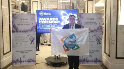 Giresun Fen Lisesi öğrencisi Batuhan Çelik, Almanya'da düzenlenen Uluslararası Einstein