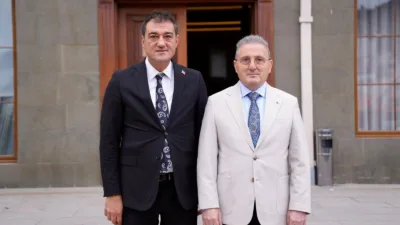 Giresun Belediye Başkanı Fuat Köse, yeniden seçilen GTSO Başkanı Hasan