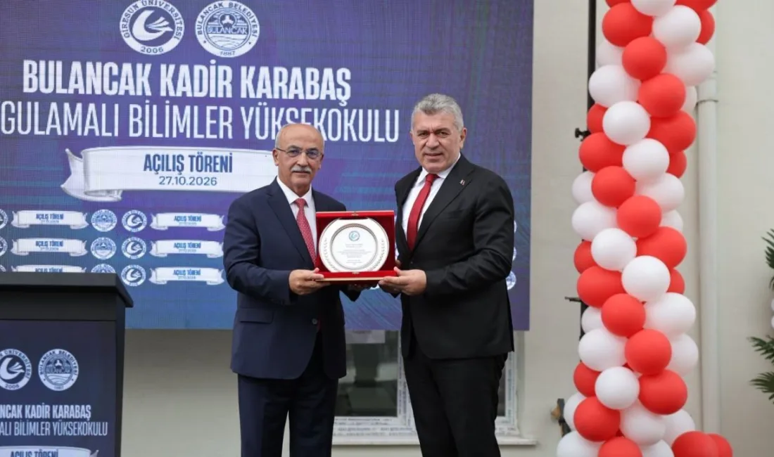 Bulancak Belediyesi tarafından yapımı tamamlanan Kadir Karabaş Uygulamalı Bilimler Yüksekokulu,